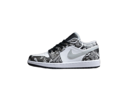 Air Jordan 1 Low Black Medium Grey 553558-040