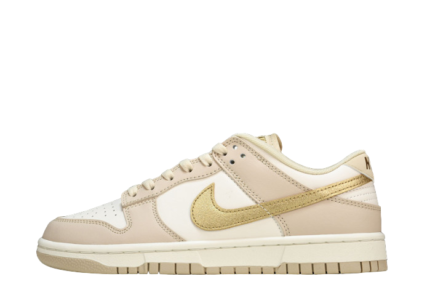 Nike Dunk Low Phantom Metallic Gold (Women's) DX5930-001